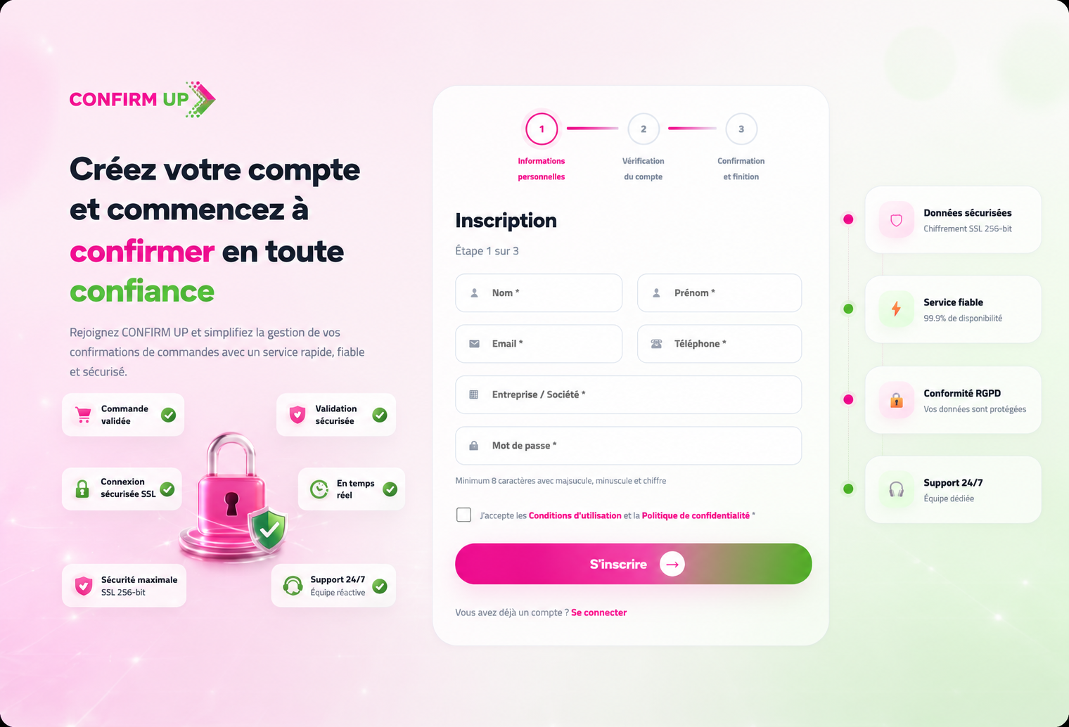 Créer un nouveau compte